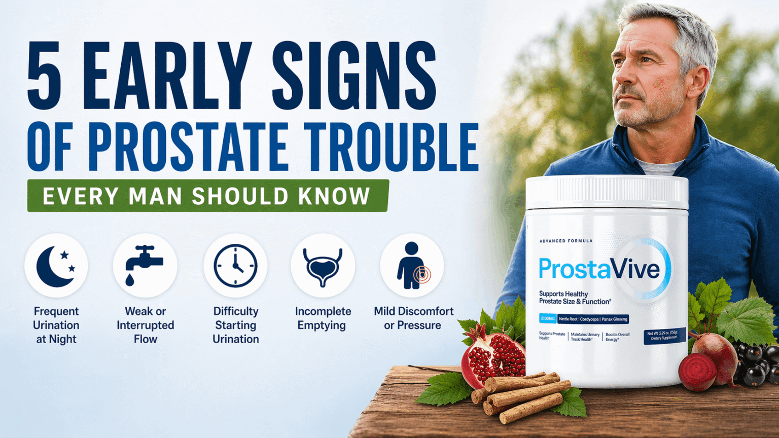 early signs of prostate trouble