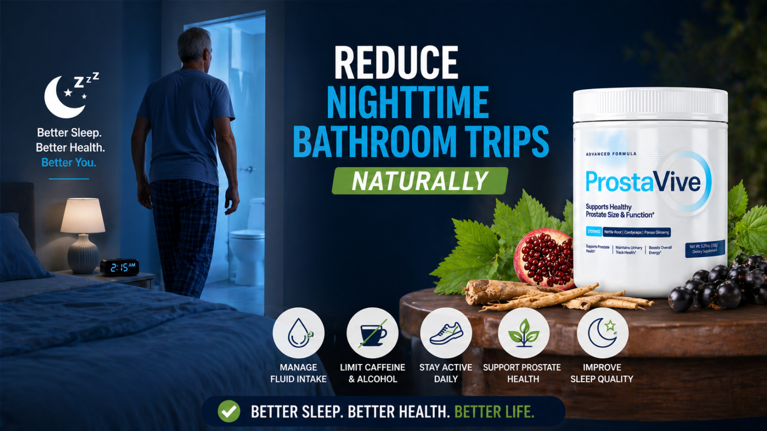 How to Reduce Nighttime Bathroom Trips Naturally