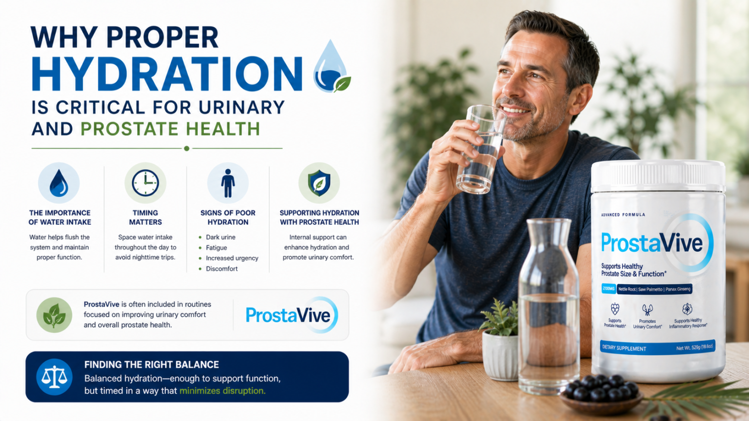Why Proper Hydration Is Critical for Urinary and Prostate Health